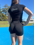 Jet Black - Performance Scrunch Shorts