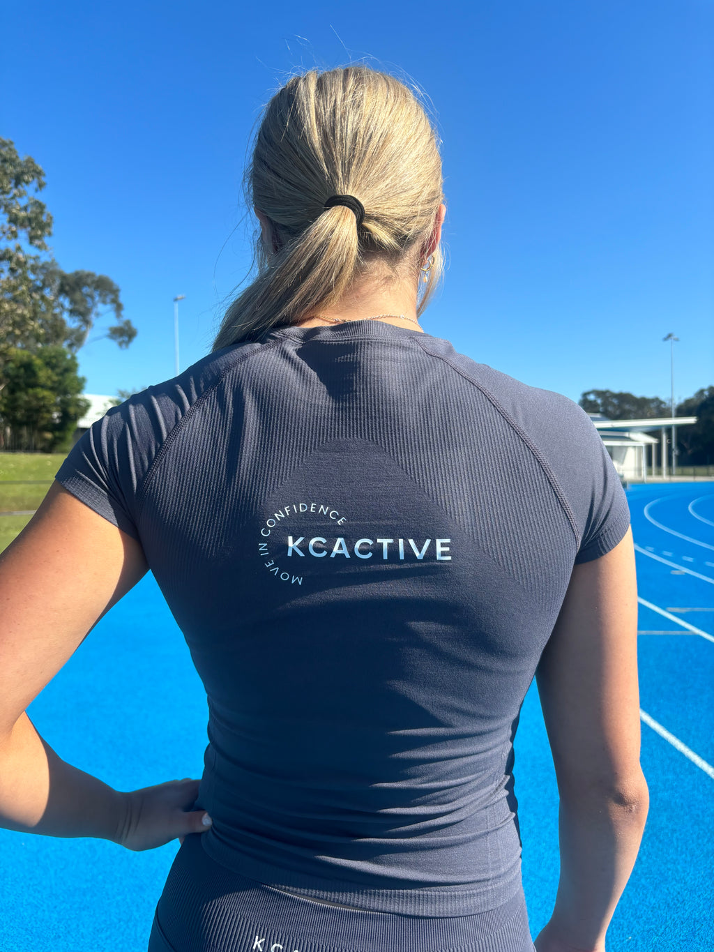 Smoke Blue - Performance Compression Top