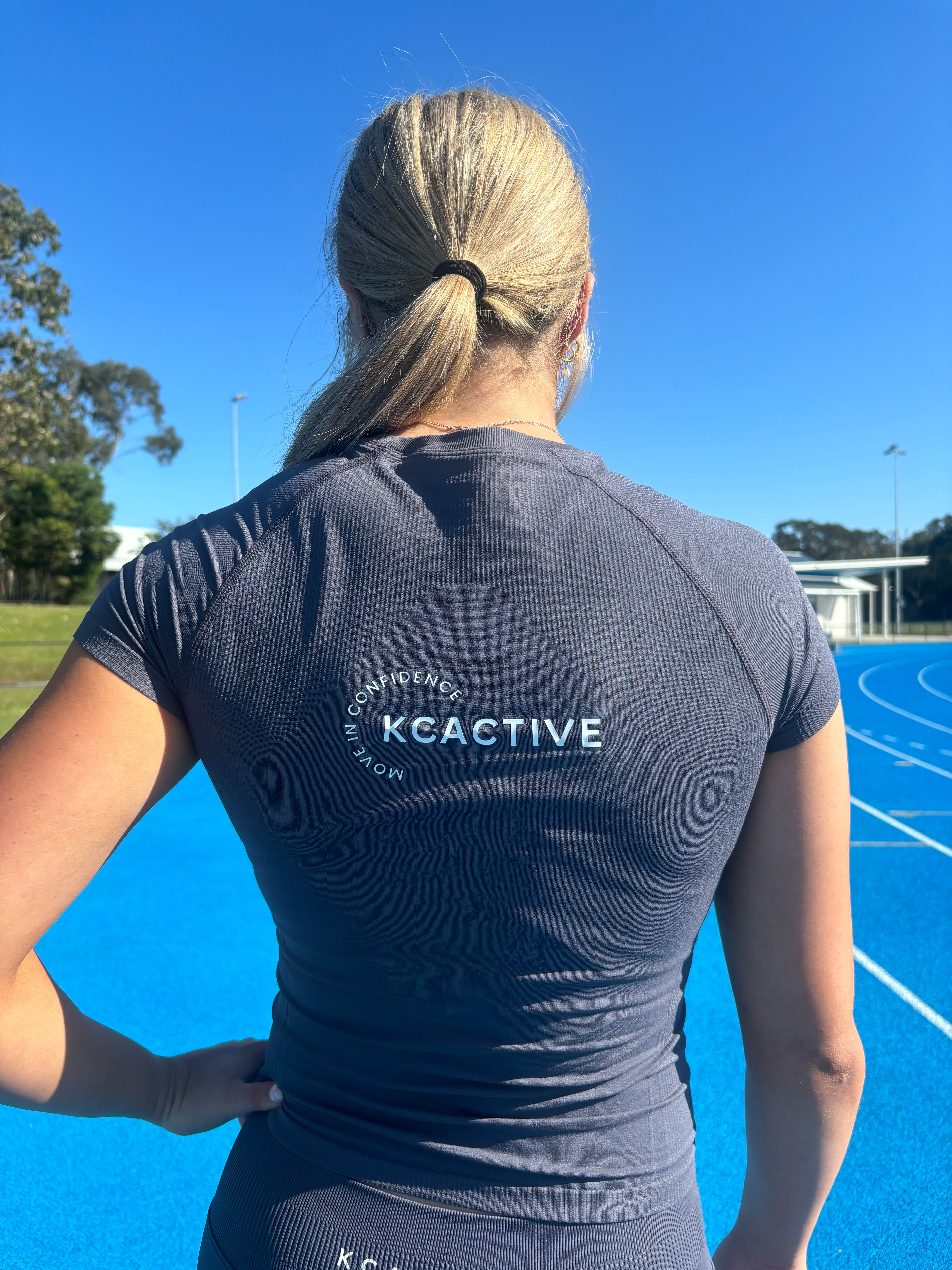 Smoke Blue - Performance Compression Top
