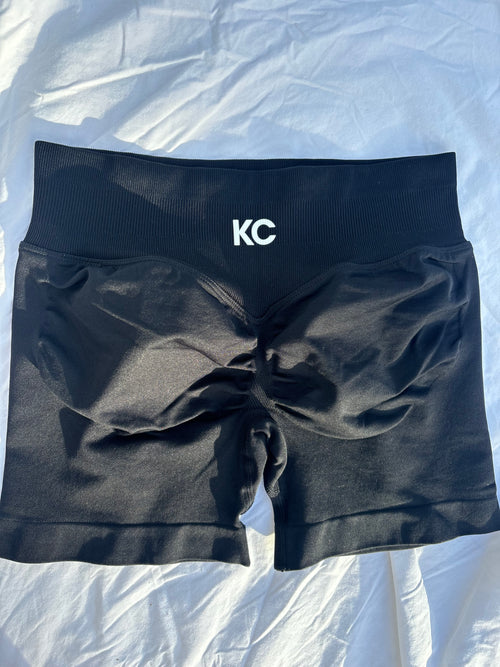 Jet Black - Elevate Scrunch Shorts